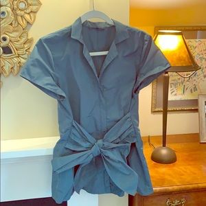 Teal Layfayette blouse